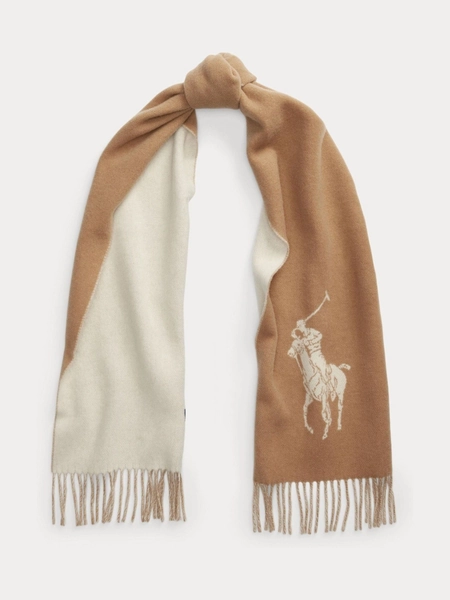 Polo Ralph Lauren Cream Polo Oblong Scarf