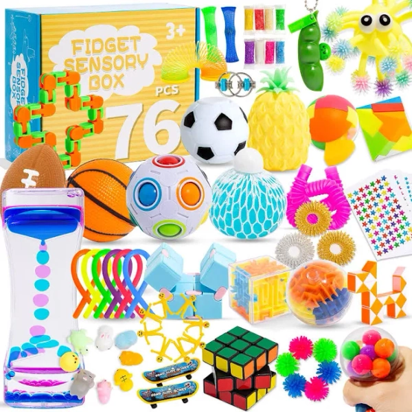 76 Pack Sensory Fidget Toys Set