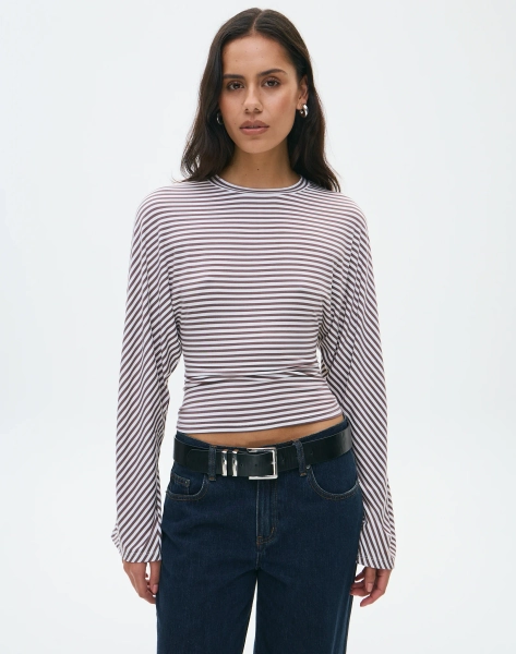 Cinched Long Sleeve Top