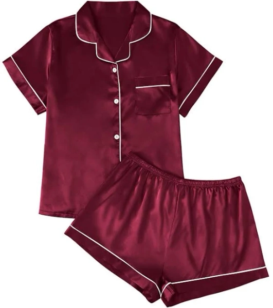 Lillusory Women's 2 Piece Lounge Pjs Shorts Matching Summer Sleepwear