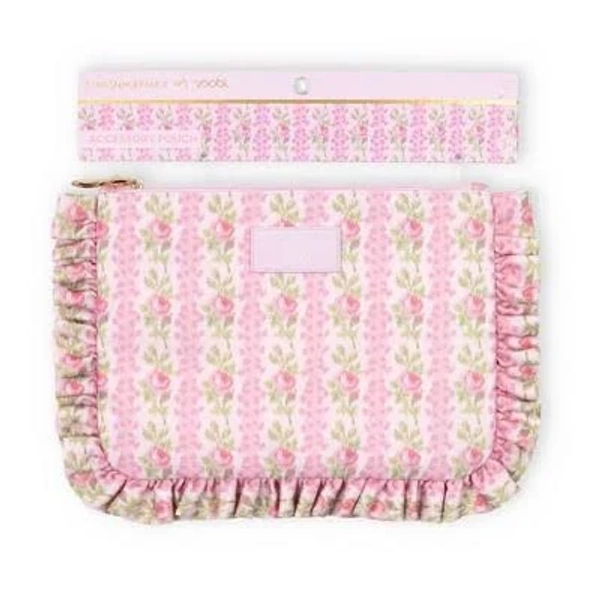 LoveShackFancy Yoobi Ruffle Accessory Pouch for Women