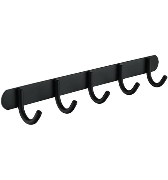 Heavy Duty J-Hook Coat Hook Rack
