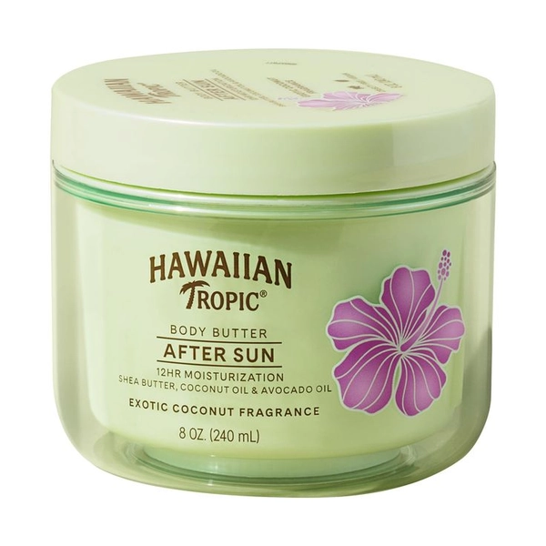 Hawaiian Tropic After Sun Hydrating Body Butter, Exotic Coconut, 8 ounce | Body butter, After sun, After sun care