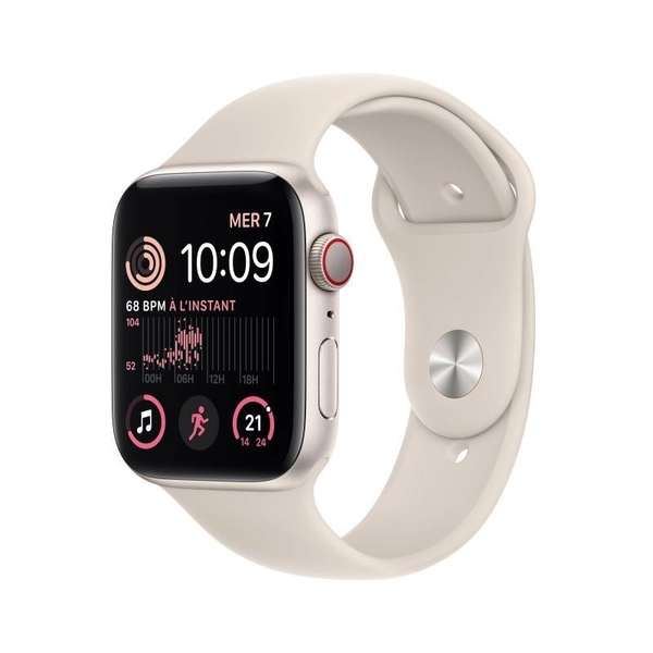 Apple Watch Series SE 2 (2022) GPS 40 mm - Aluminium Polarstern - Sportarmband Polarstern