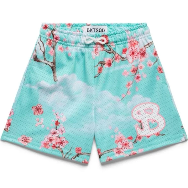 Bucketsquad Cherry Blossom Spring Sky Youth Shorts Kids