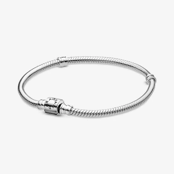 Pandora Ladies' Barrel Clasp Snake Chain Bracelet