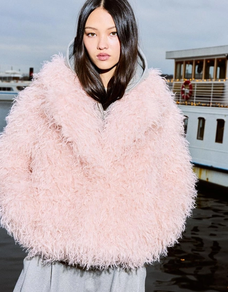 Faux fur jacket