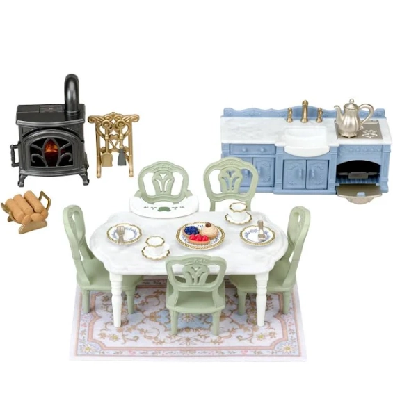 Calico Critters Elegant Dining Room