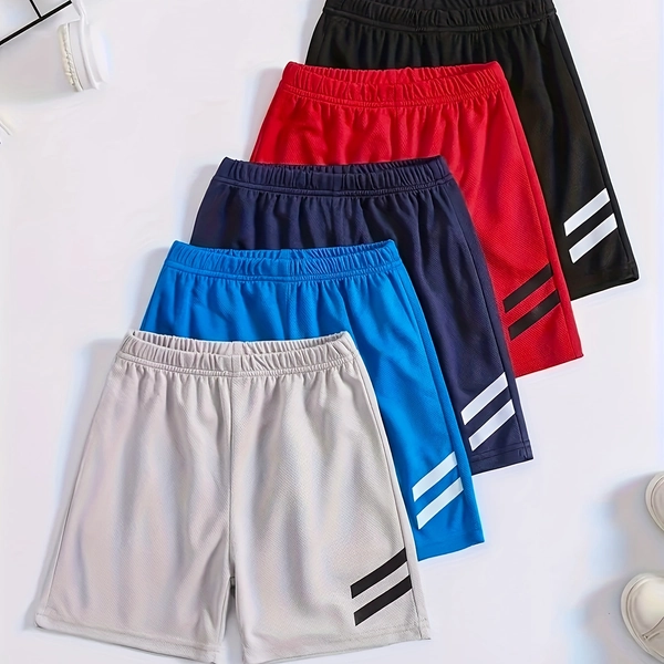 Multi-pack - Casual Quick-drying Shorts For Summer Outdoor - Boys Comfortable Creative Shorts