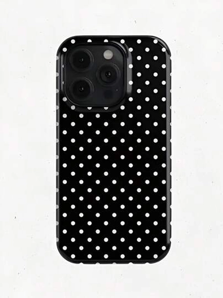 White Polka Dot Pattern, Durable, Shock-Absorbing Two-In-One Large Hole Mobile Phone Case - Compatible With IPhone17,17Air,17pro,17pro Max,16,15,14ProMax,13,13Pro,13ProMax,12,12Pro,12ProMax,11,11Pro,11Pro And Galaxy S25/S25 Plus/S25 Ultra/S24/S24 Plus/S24 Ultra/S24 FE/S23/ S23+/S23 Ultra/S22/S22+/S22 Ultra/S21/S21+/S21 Ultra/S20 ULTRA/A71/A56/A55/A54/A53/A52/A34/A26/A15/A16/A14/A13/A06Maxand Is A Thoughtful Birthday Gift For Your Girlfriend, Boyfriend And Friends.