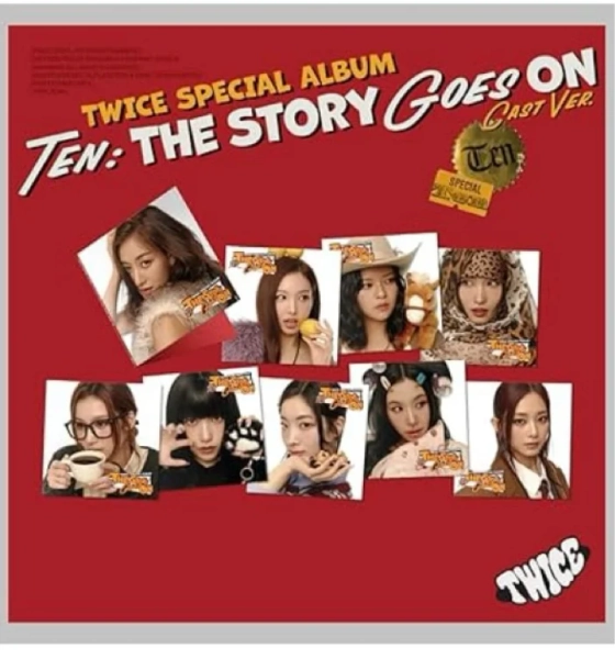 TWICE - TWICE TEN : THE STORY GOES ON Special Album CAST Random Version Cover+CD+PhotoBook+PhotoCard+Folded Poster on Pack+Seal Sticker+Character Map+Tracking Sealed | Amazon.com.au | Music