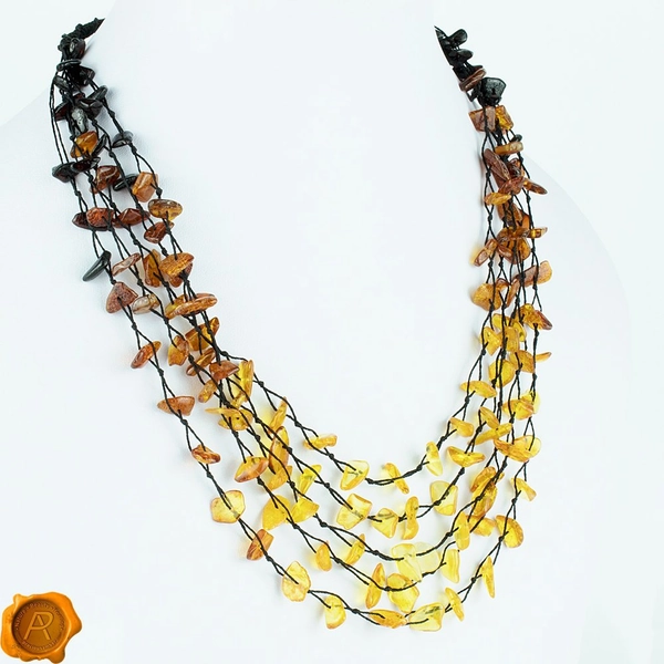 Multi Strand Amber Necklace - Precious Amber