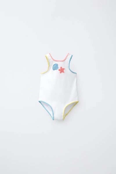 2-6 YEARS / RIBBED CROCHET SWIMSUIT