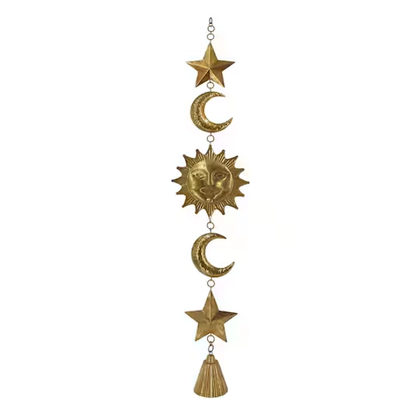 32.5" Gold Hanging Sun Wall Décor by Ashland®