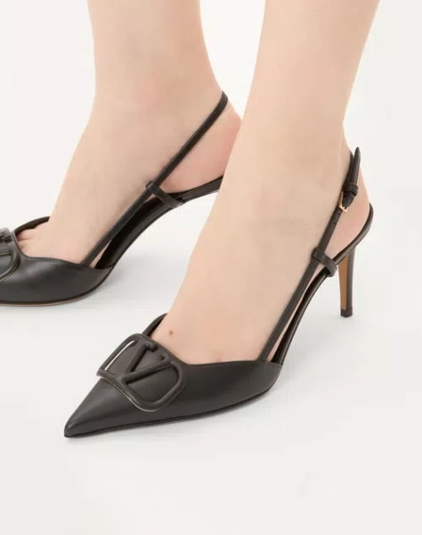 Vlogo Signature Calfskin Slingback Pump 80 Mm / 3.15 In.
