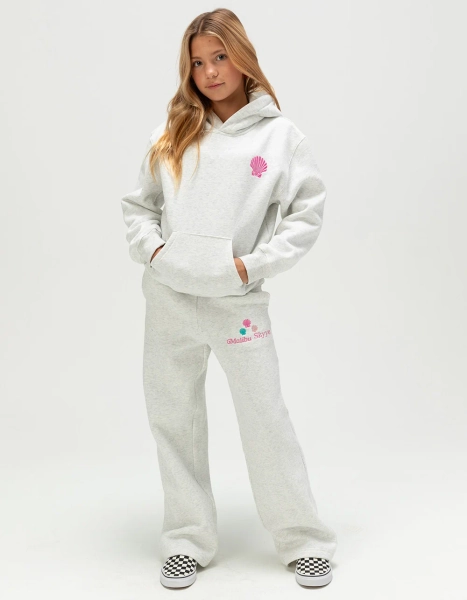 MALIBU SKYYE Sunny Surf Girls Sweatpants - HEATHER GRAY