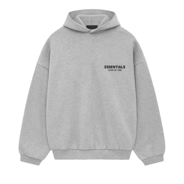 Buy Fear of God Essentials Fleece Hoodie II 'Light Heather Grey' - 192HO246258F | GOAT