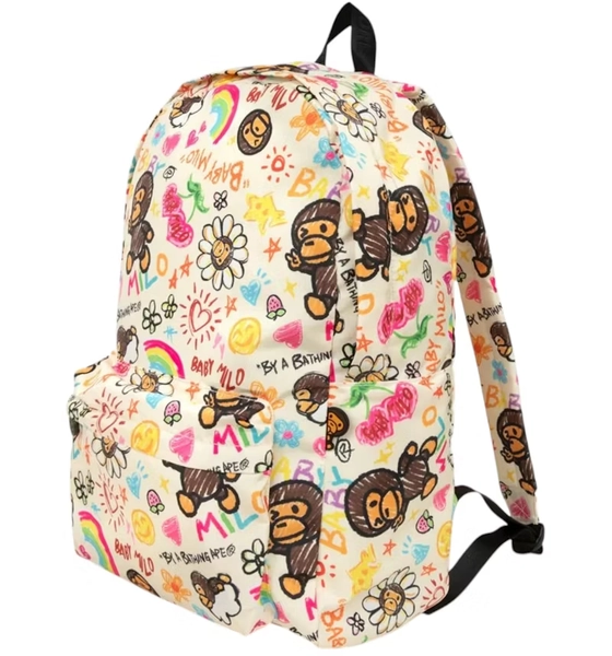 BAPE Baby Milo Large Backpack Ivory