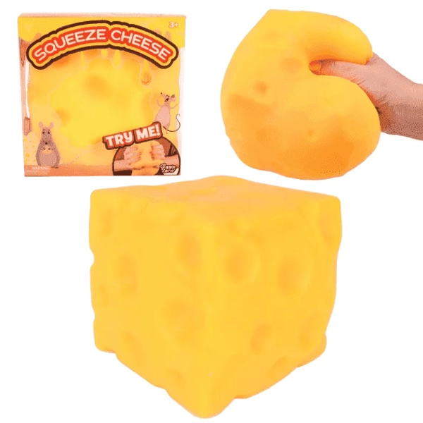 BXIRSM Squeezy Cheese Block - 2 Inch Extra Large Squishy Squeeze Cheese Block,Realistic Slow Rising Food Fidget for Stress Relief & Anxiety Relaxation - Walmart.com