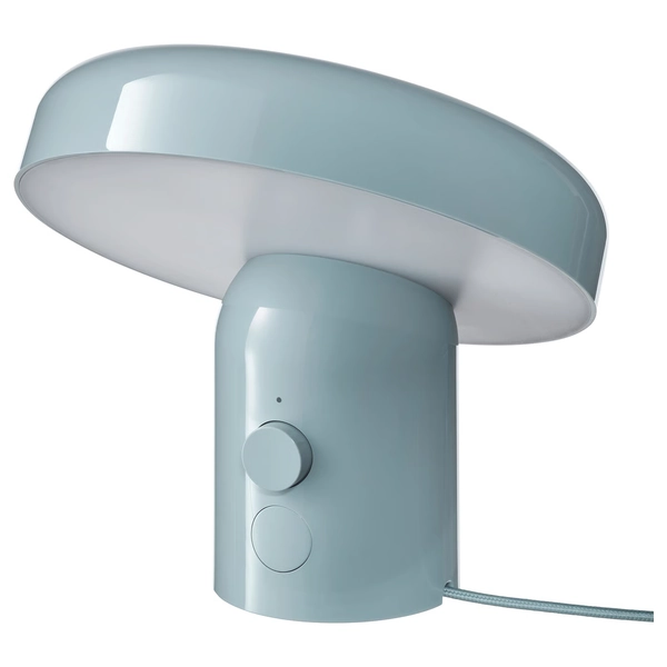BLOMPRAKT Bluetooth speaker lamp - light blue