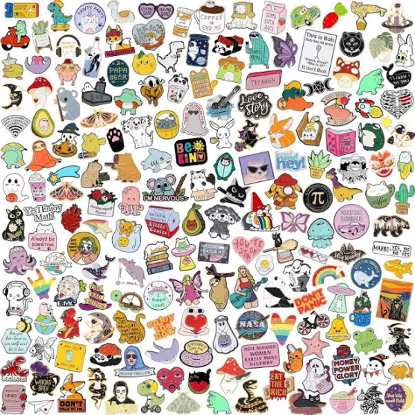 SINCCO 20 Pcs Cute Enamel Backpack Pins