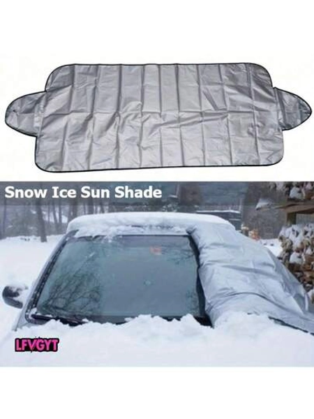 [Winter Essential] Two-Minute Quick Installation Car Windshield Protector - Full Year Waterproof, Frostproof, Sunproof, Easy To Fold And Store, Universal Winter Snow And Summer (Silver). A High-Quality Windshield Protector That Lasts A Long Time. High Quality And Long Service Life. Welcome To Purchase.
