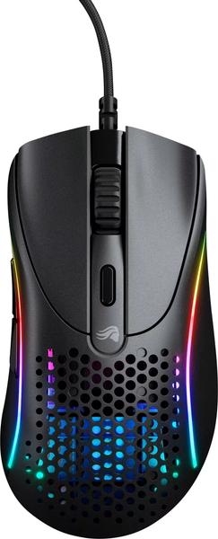 Glorious - Model D 2 Wired Optical RGB Gaming Mouse with 6 Programmable Buttons - Wired - Matte Black