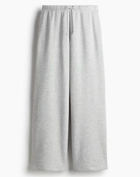 Wide-leg Joggers light gray