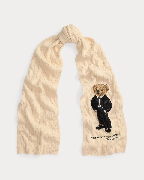 Schal aus Wollmischung mit Polo Bear für Damen | Ralph Lauren® DE