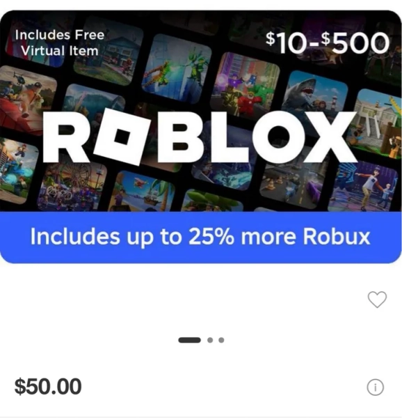 Roblox gift card 