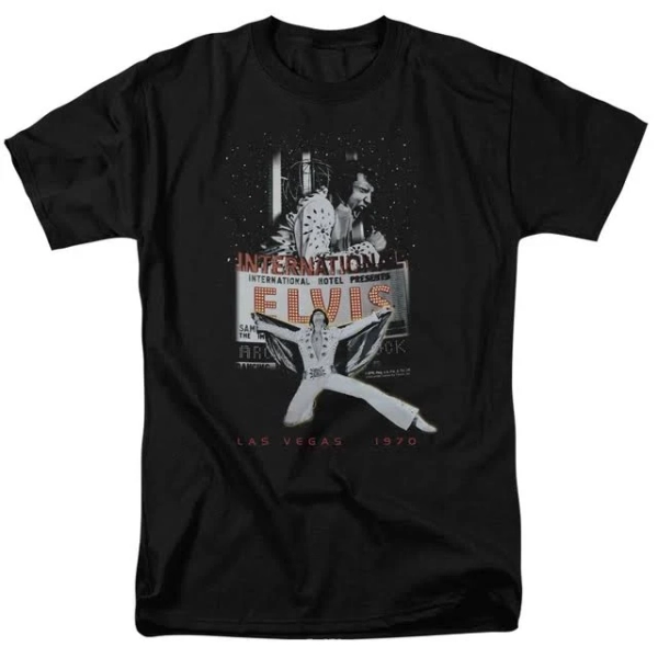 Trevco Elvis Presley Las Vegas Adult T Shirt
