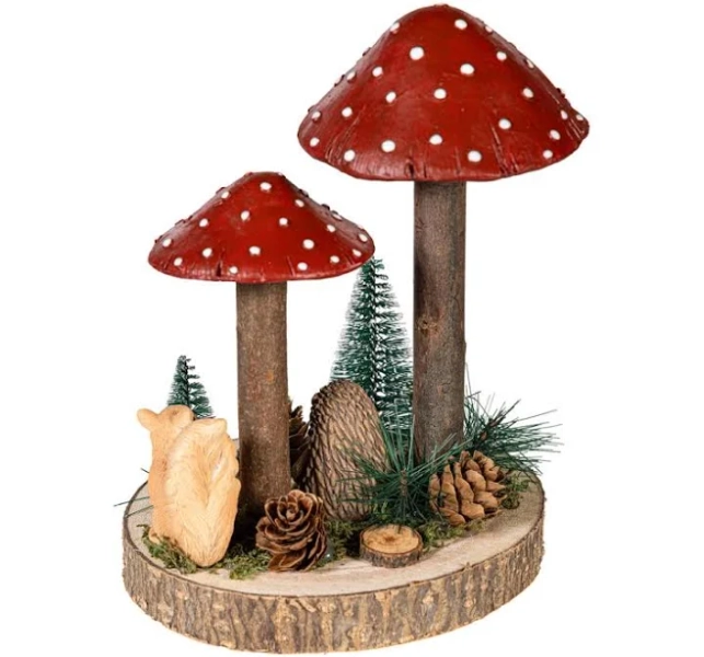 Resin Mushroom Forest Table Décor, 7.5"H Union Rustic
