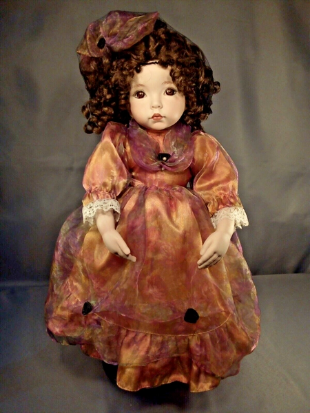 Porcelain Doll "Emily" (772) 18" (46cm) by Dianna Effner, Expressions Collection
