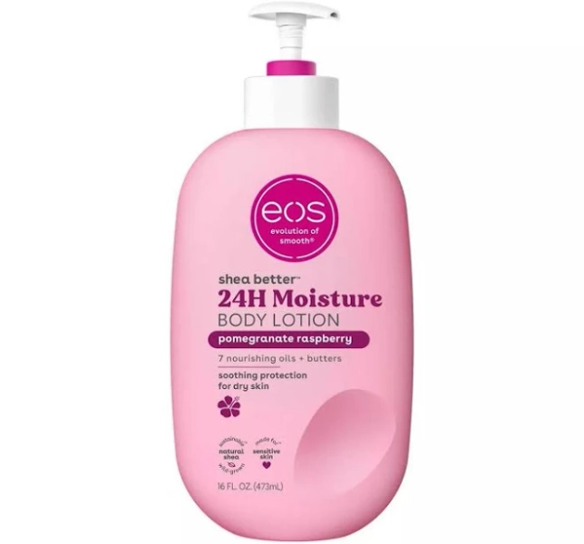 EOS Shea Better Moisture Body Lotion Pomegranate Raspberry 16 fl oz