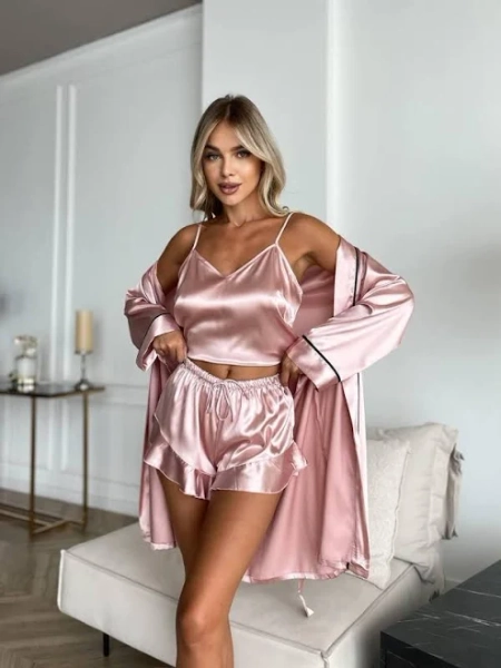 Silky Satin Pajama Set