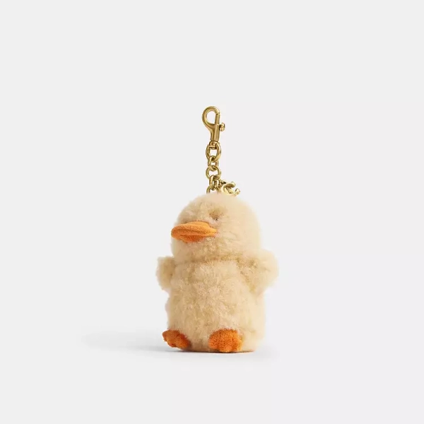 Ducky Bag Charm In Shearling