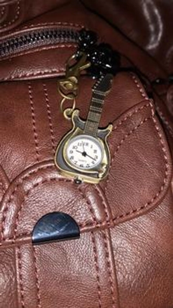 Men's Vintage Style Guitar Shaped Design Quartz Watch, Casua - TikTok Shop