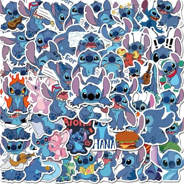 50 STITCH Stickers Packs, stickers for water bottles, hydroflask stickers, laptop stickers, stickers pack
