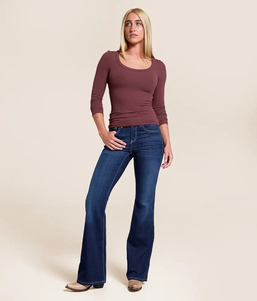 24 Maya Perfect Rise Flare Stretch Jean