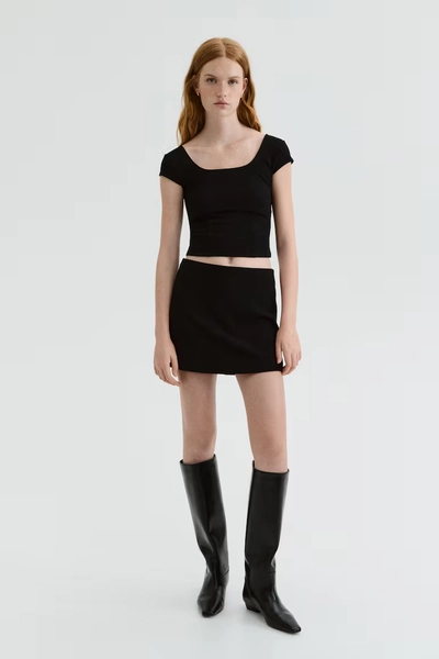 Jersey Skort - Black
