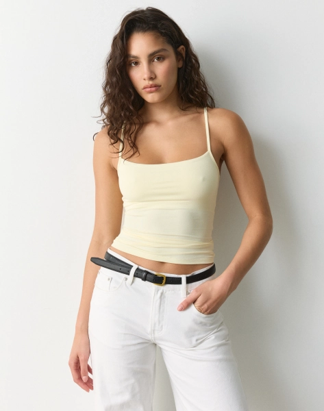 Built-In Bra Thin Strap Cami