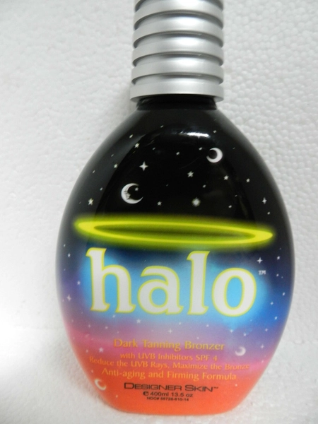 HALO ANTI-AGING FIRMING BRONZER TANNING BED SUN TAN LOTION BY DESIGNER SKIN RARE