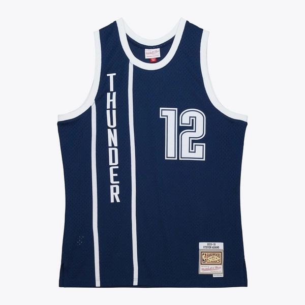 MENS MITCHELL &amp; NESS NBA ALTERNATE JERSEY THUNDER 2015 STEVEN ADAMS