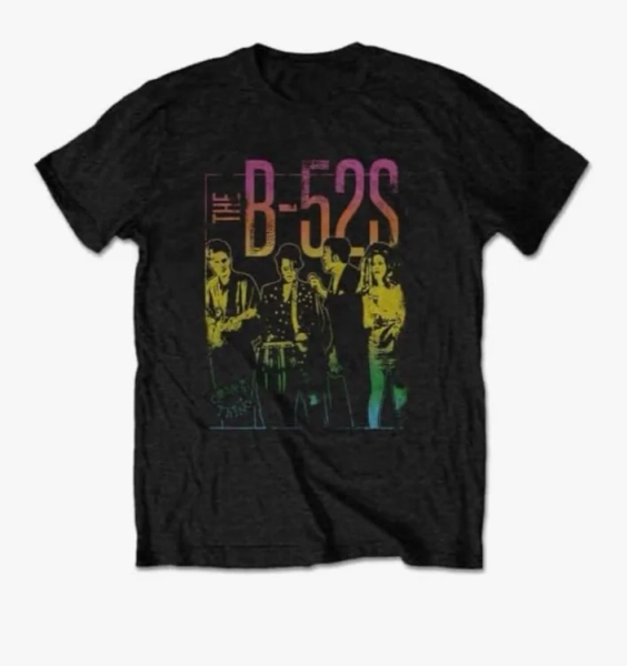 Rock Off officially licensed products B52s Unisex T-Shirt: Cosmic Thing (Black) M : Amazon.com.au: Clothing, Shoes & Accessories
