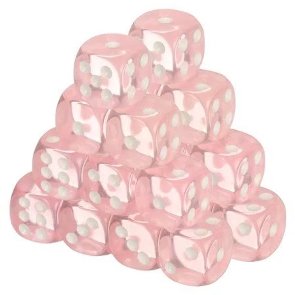 50pcs Translucent Polyhedral Dice