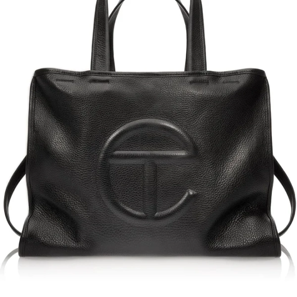 Telfar Men's Medium Pebble Leather Carry Bag