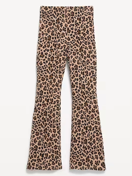 High-Waisted Flared Leggings for Girls