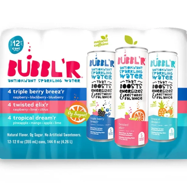 BUBBL'R Antioxidant Sparkling Water Variety Pack