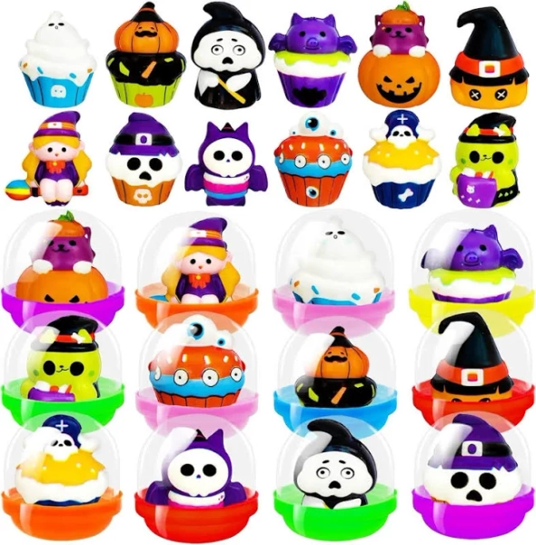 24 Pack Halloween Party Favors Squishy Toys Slow Rising