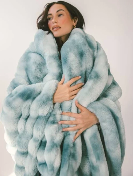 Extreme Ultra Cloud Smoke Blue Plush Blanket Infant